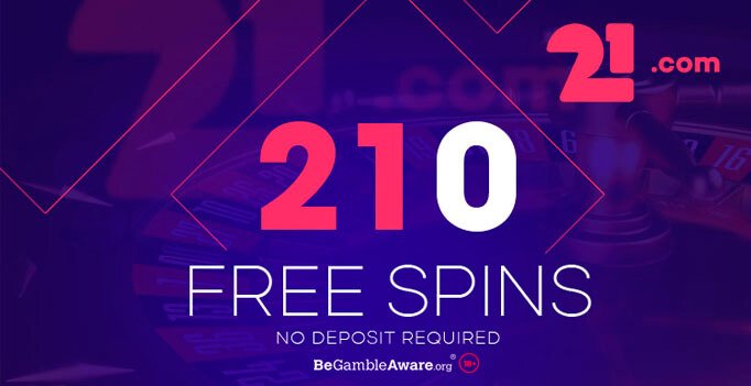 21. com Casino Offering Free Spins without Deposit