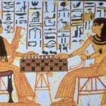 ancient hyroglyphs of people gambling