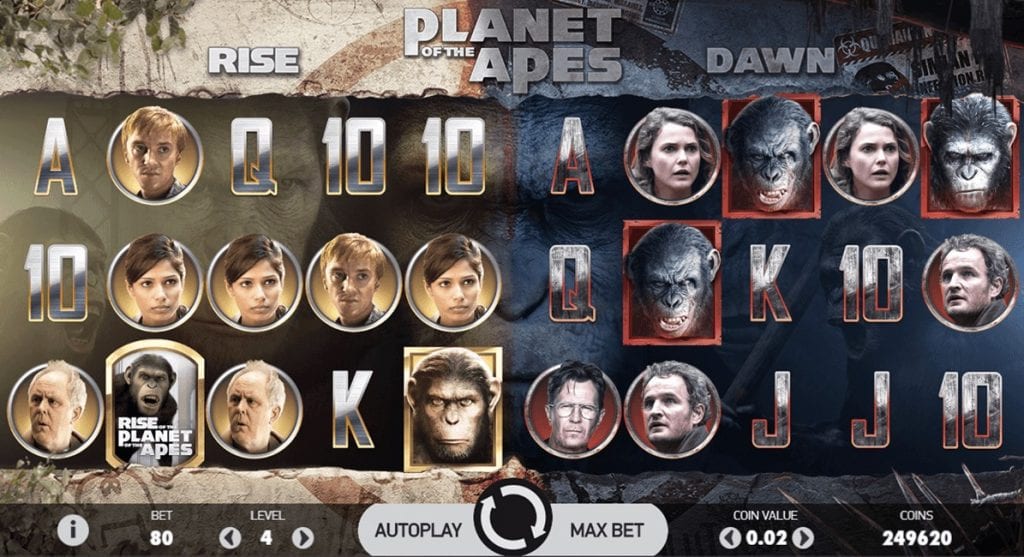 planet of the apes slots